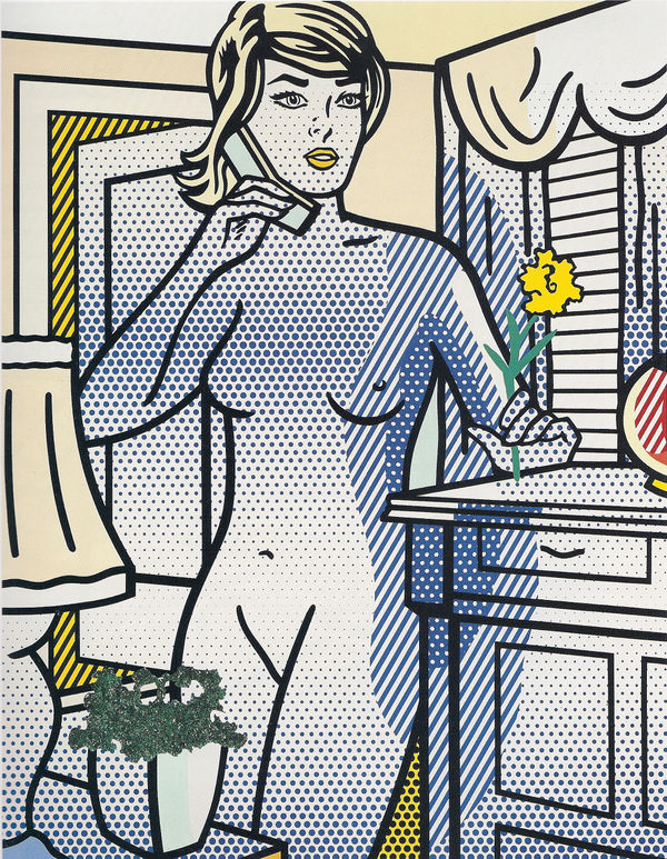 Roy Lichtenstein, Nude with Yellow Flower, 1994