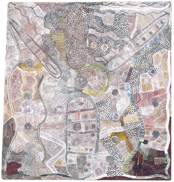 Johnny Warangkula Tjupurrula, Water Dreaming at Kalipinypa, 1972