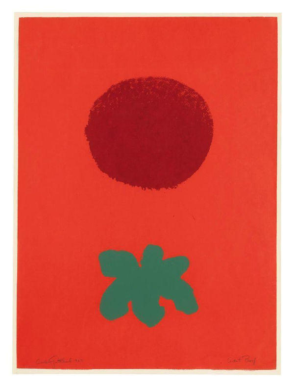 Adolph Gottlieb, Red Ground, 1967