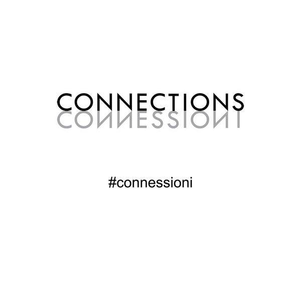 Connections contemporary jewellery exhibition logo featuring work by art jeweller Ute Decker