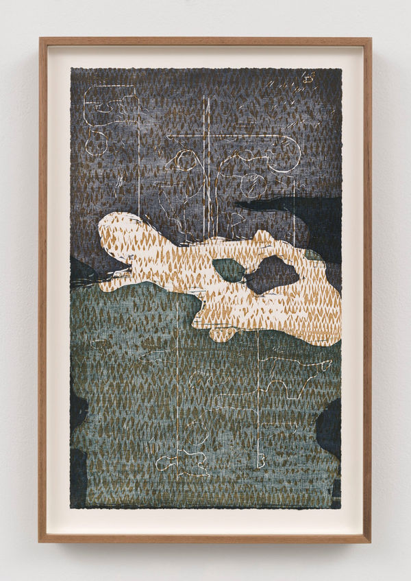 Sencillo, 2023 Woodcut 17 5/8 x 10 7/8 in 44.7 x 27.5 cm Edition 1/14