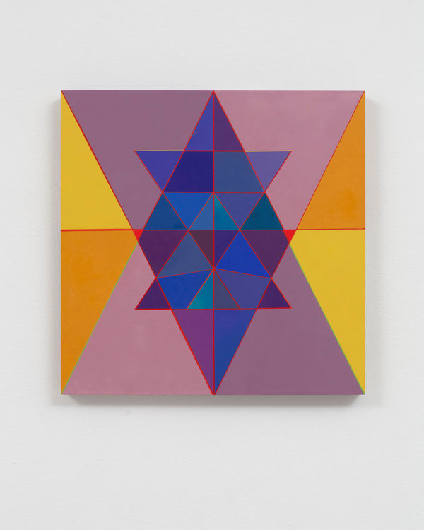 Marilyn Lerner Triangulation, 2022 Oil / wood 12 x 12 in 30.5 x 30.5 cm