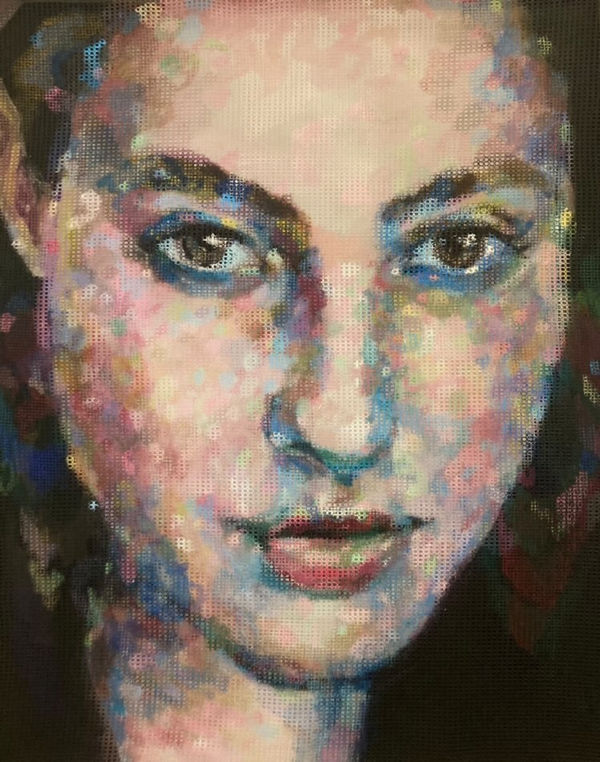 Daniella Wesseling Innervisions Oil paint on textile and canvas 150 x 120 x 10 cm