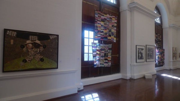 Installation photograph of exhibition of Without Masks at JAG 2010.