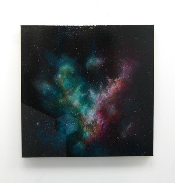 Imagined Nebula Ii Acrylic Polyurethane Gloss On Canvas 60 X 60 Cm 900
