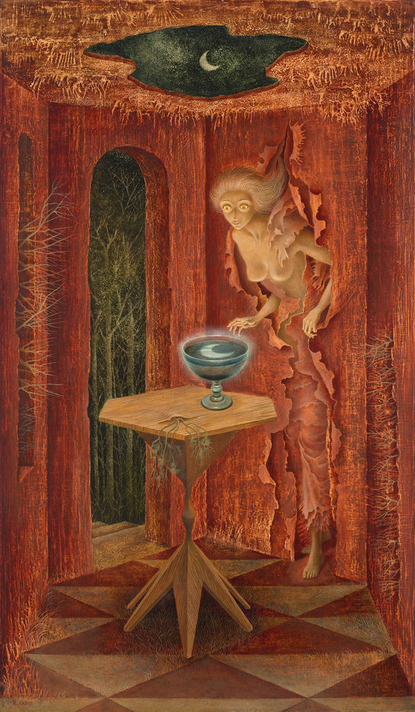 Remedios Varo, Nacer de nuevo (To Be Reborn), 1960 (detail)