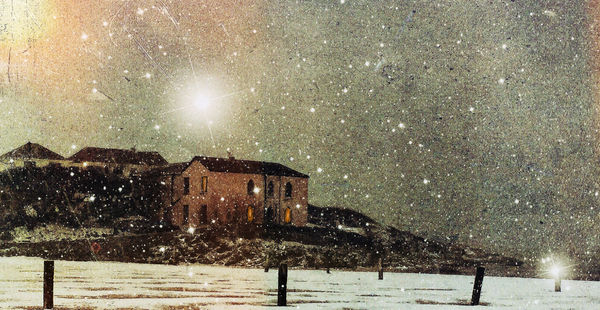 Snowfall, Polzeath, Charity Christmas Card, 21.5cm x 10.5cm