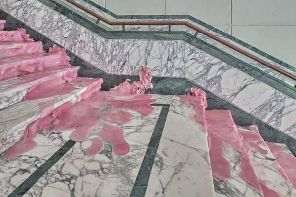 Installation View | Stairing, 2024, permanent site-specific installation @ MIC, Faenza. Ph. Francesco Bondi