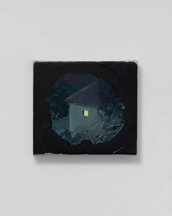 Michele Tocca, Little loo, 2025, oil on linen, cm 19 x 17
