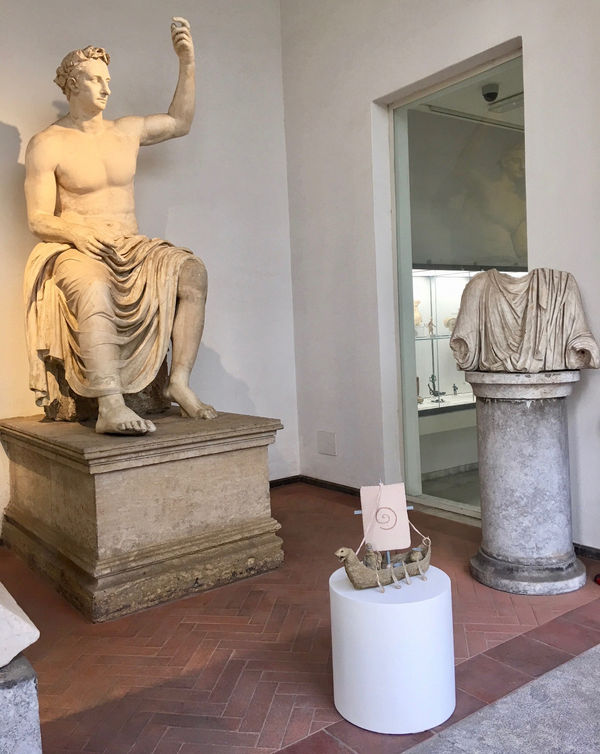 Evgeny Antufiev, When Art Became Part of the Landscape. Chapter I, installation view at the Archeological Museum A. Salinas, Palermo