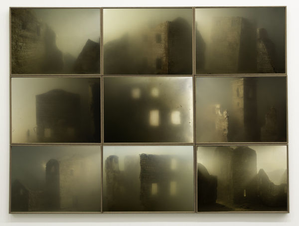 Silvia Camporesi, Il Paese sommerso (polittico), 2019, 9 Inkjet print on fine art paper, on dibond, with Nielsen Natura/34 frame and museum glass, Cm 30 x 40 each, Total dimension cm 90 x 120, Ed. 2/5 + 2 AP