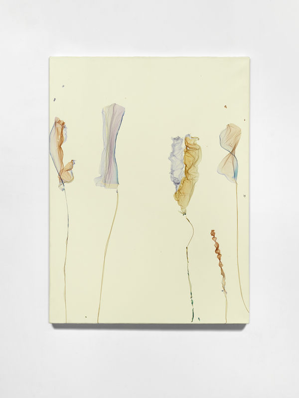 Radici per terra e testa verso il cielo (after Erri De Luca, writer), 2024, Polaroid emulsion and acrylic on canvas, cm 102 x 77 x 4. Ph Dario Lasagni