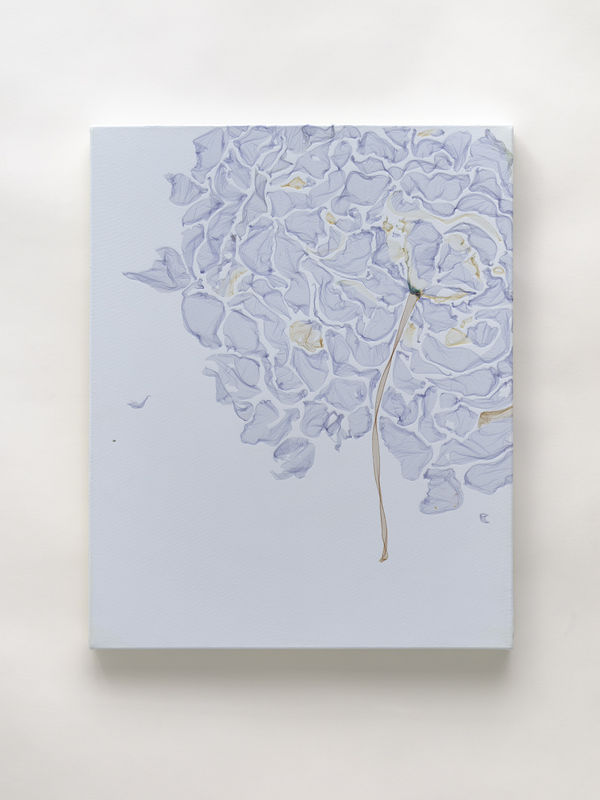 Life Begins the Day You Start a Garden (after a Chinese saying), 2023, Polaroid emulsion and acrylic on canvas, cm 77 x 61 x 4. Ph Dario Lasagni