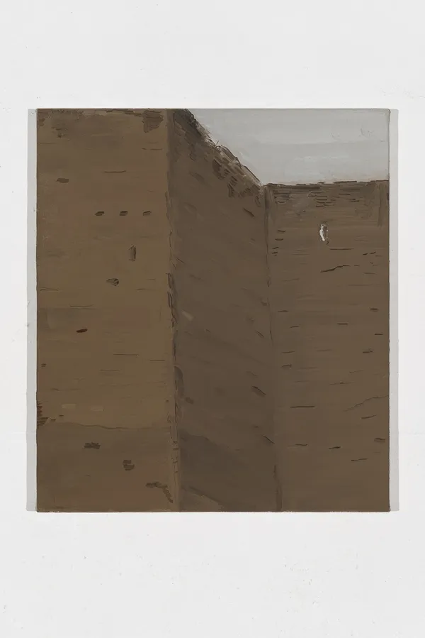 Mura Aureliane (Viale del Policlinico), 2019, oil on canvas, cm 40 x 35. ph Sebastiano Luciano