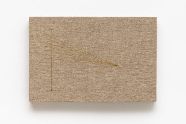 Ivan Grilo Texto, tecido, linha, linho #13 Anunciação, 2025 Gravação em linho 20 x 30 cm