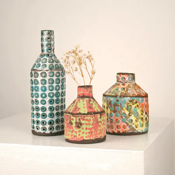 Elly Wall - Teal Bottle #2