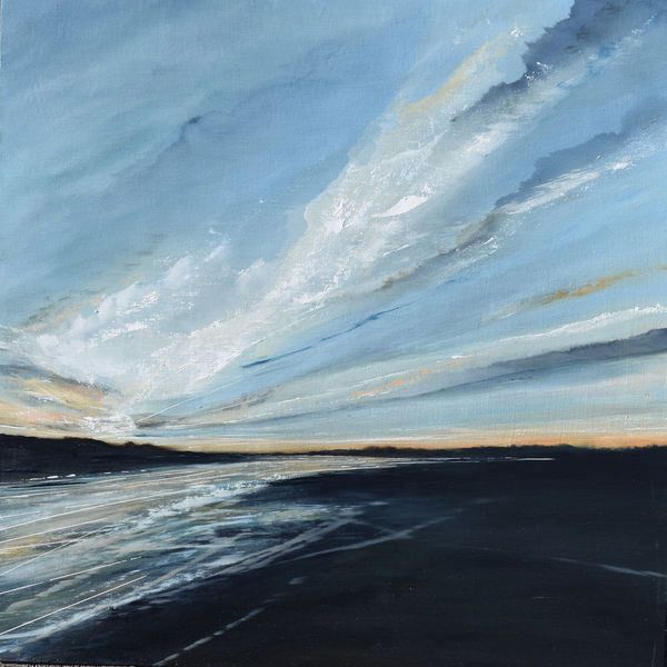 Jane Skingley, Water Meadow At Night, Port Meadow, Oxford, 2020