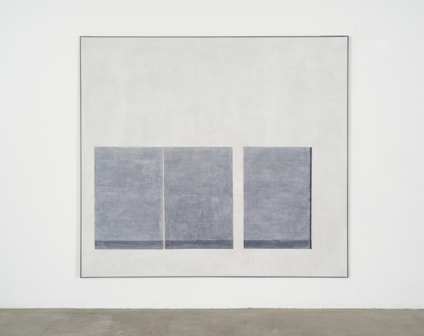 Luftschlösser IV, paper and pastel on linen 180cm x 200cm (71" x 79")
