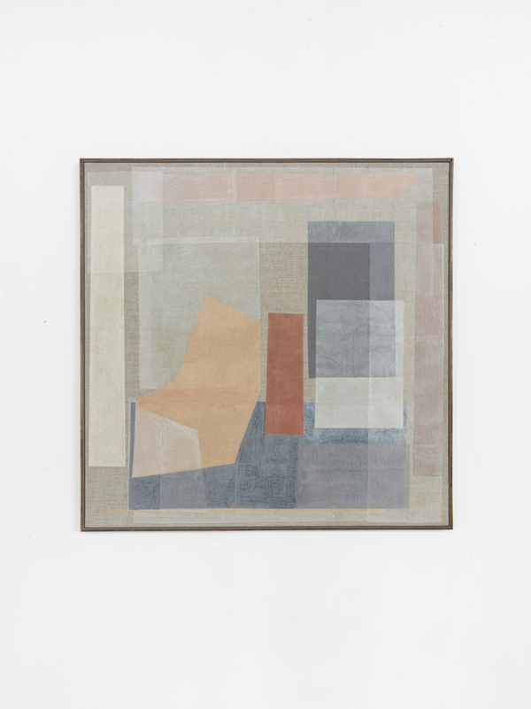 Stillleben III , paper and pastel on linen 100cm x 100cm (39" x 39")