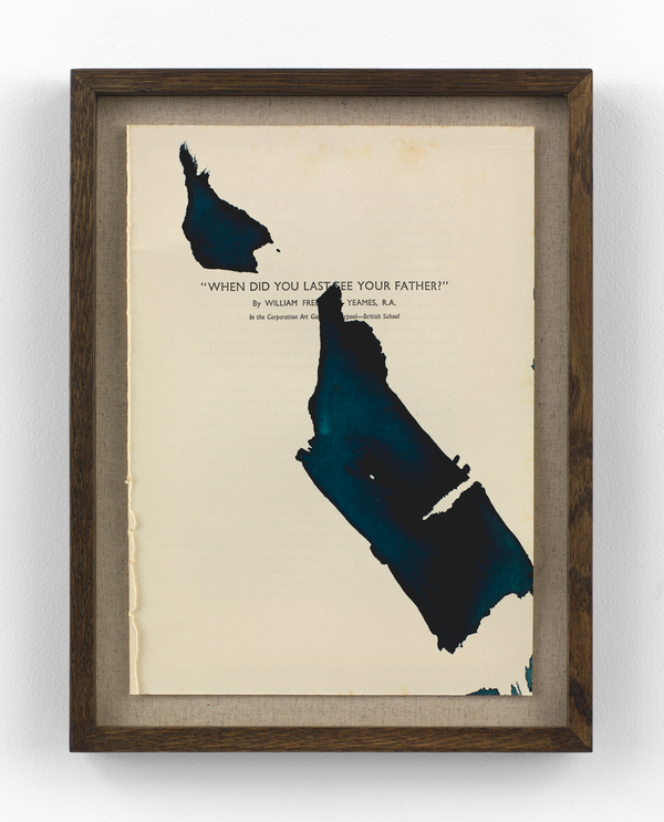 When did you last see your Father?, 2023 Mixed media on paper 35.5cm x 27cm (14" x 11")