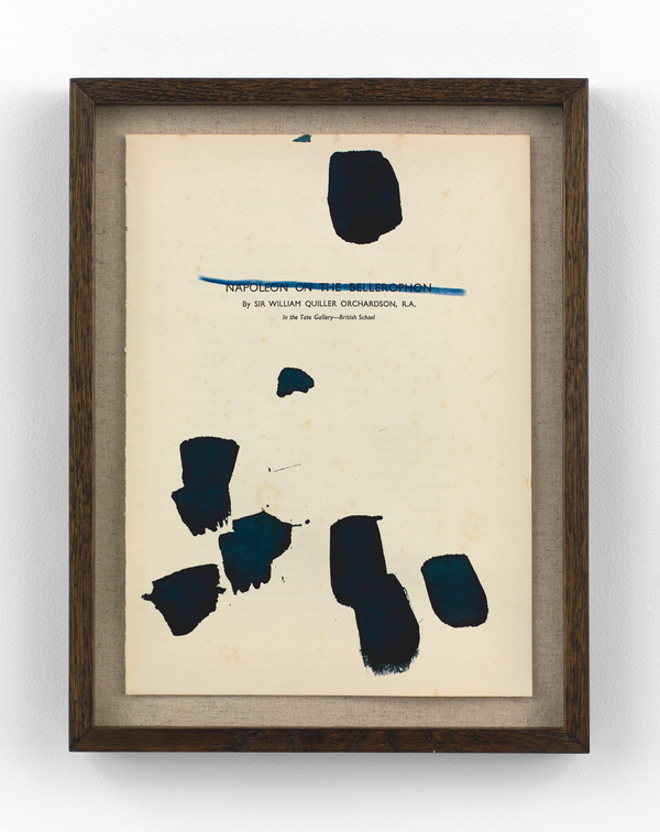 Napoleon on the Bellerophon, 2023 Mixed media on paper 35.5cm x 27cm (14" x 11")