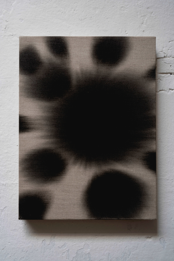 The Shyness of the Peaks, Drip Painting (water lilies)