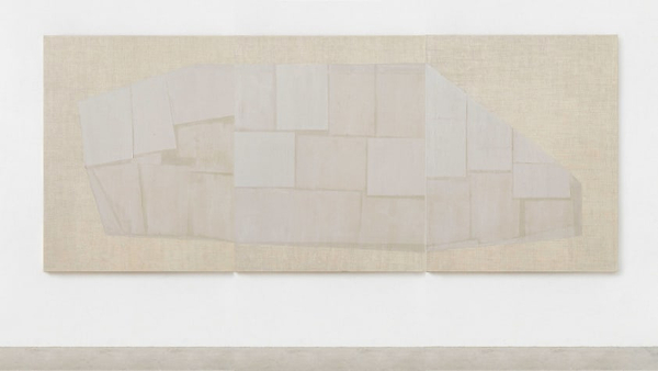 Triptych, 2025 paper on linen 160cm x 390cm (160cm x 130cm each)