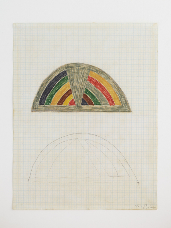 Frank Stella, Drawing for Protractor, 1966