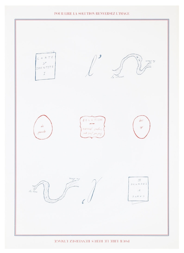 Marcel Broodthaers, Rébus, 1973