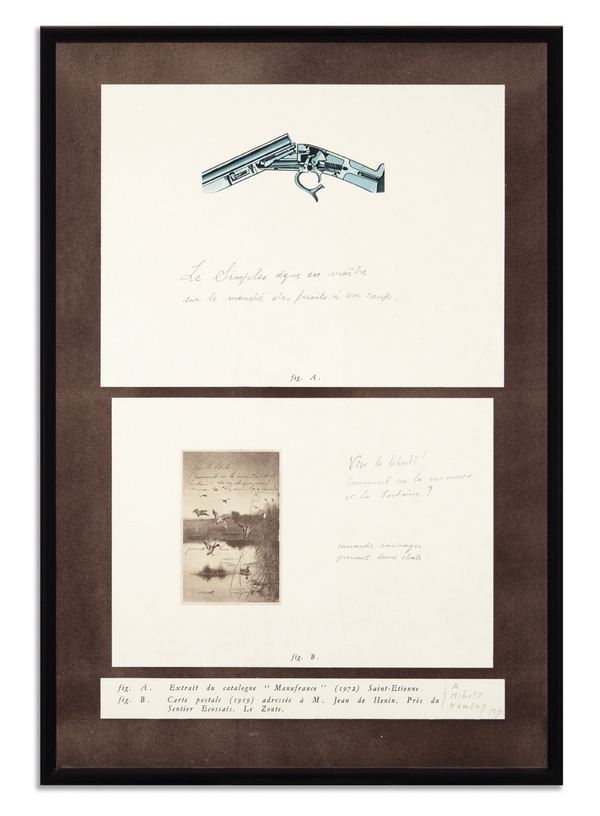 Marcel Broodthaers, Comment va la mémoire et La Fontaine, 1973