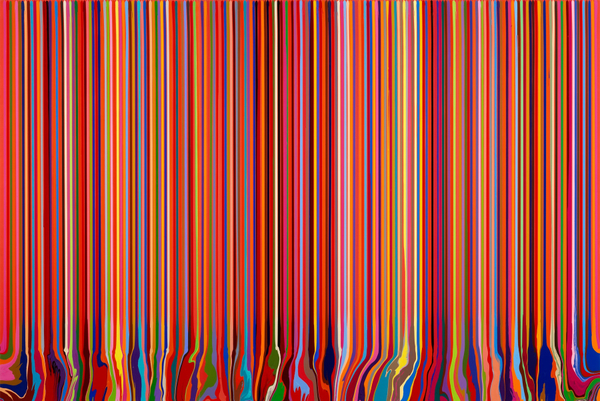 Ian Davenport, Puddle Painting: Red, 2009