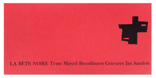Marcel Broodthaers, La Bête noire, 1961