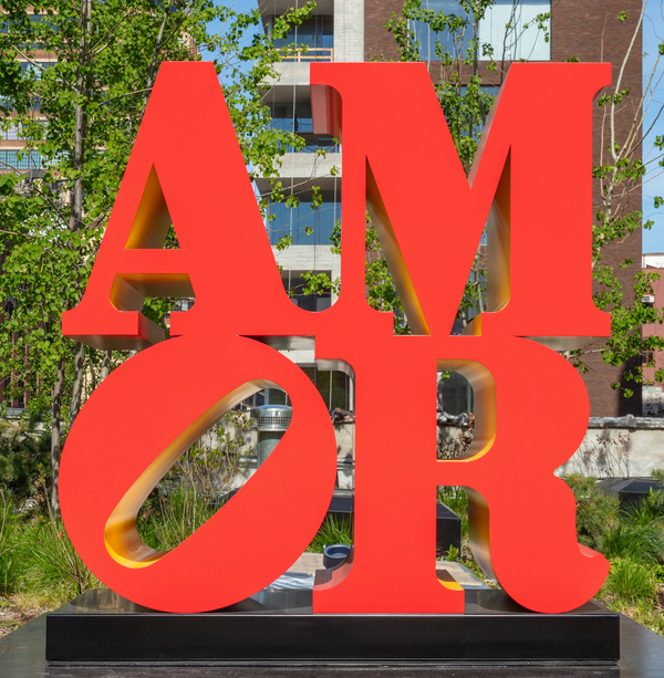 Robert Indiana, AMOR (Red, Yellow), 1998-2006