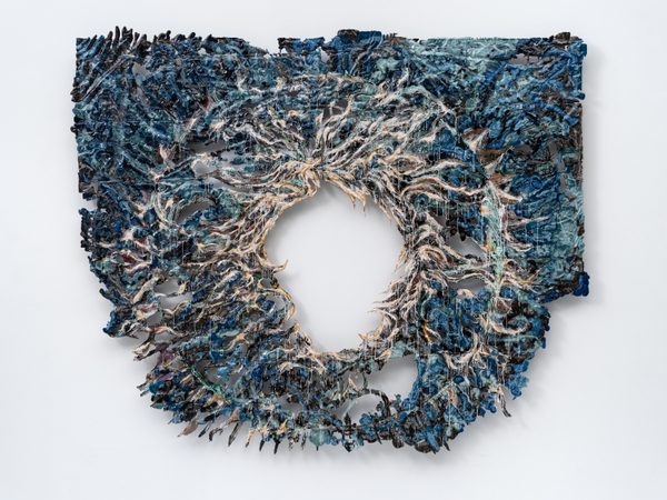 Diana Al-Hadid, Blue Medusa, 2023