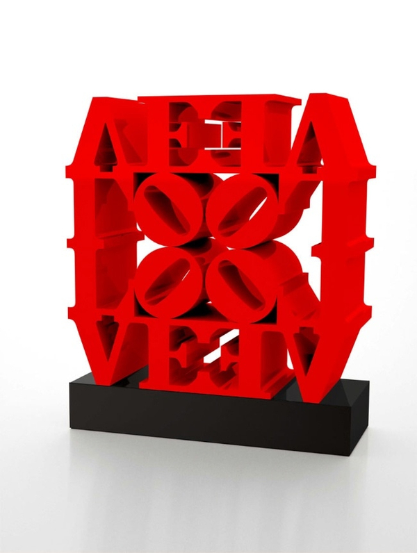 Robert Indiana, LOVE WALL, Red Red, 1966-2007