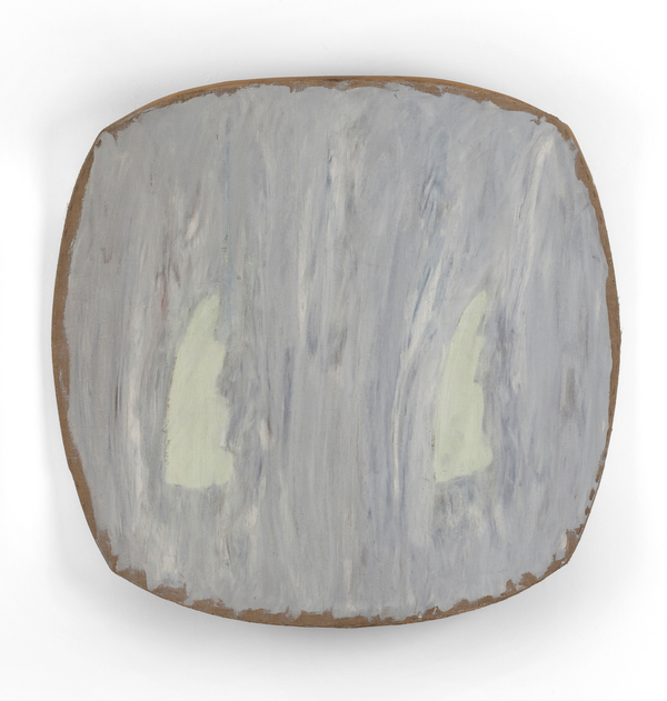 Ron Gorchov Biltmore1980 Oil on canvas 29 1/2 x 31 1/2 x 7 in 74.9 x 80 x 17.8 cm