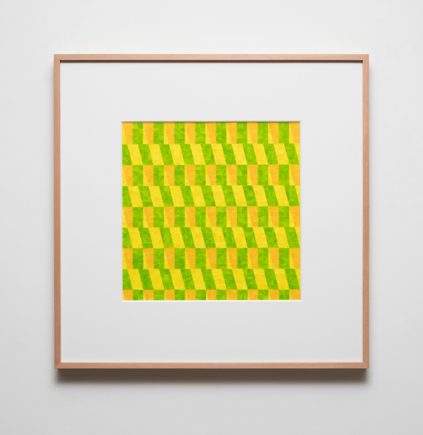 Gabriel de la Mora 1,590 I2018 Pigmented turkey feathers on museum cardboard, 23 5/8 × 23 5/8 in. / 60 × 60 cm