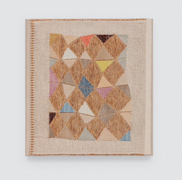 Christy Matson Paragon2017 Paper, cotton, linen, wool, lopi and alpaca 43 x 41 in 109.2 x 104.1 cm