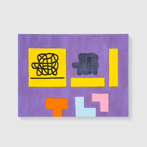 Jonathan Lasker Haunted Geometry2025 Oil on linen 29 ½ x 39 ⅜ in. (75 x 100 cm)