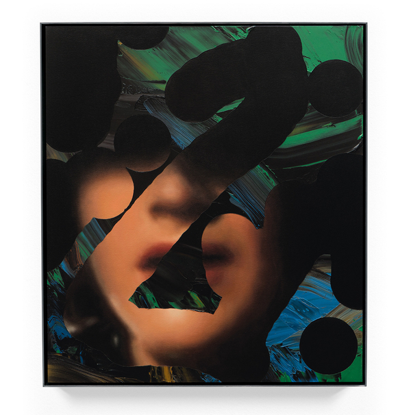 Richard Patterson That sunny dome! those caves of ice2015 Oil on canvas 26 x 23 in 66.04 x 58.42 cm