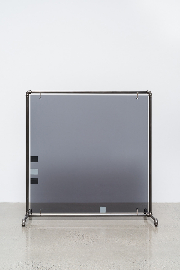 Josephine Meckseper ALPHAVILLE2015 Acrylic sheeting, acrylic, blackened, nickel-plated, and steel stand 50 1⁄4 × 49 × 23 1⁄2 in. (127.6 × 124.5 × 59.7 cm)