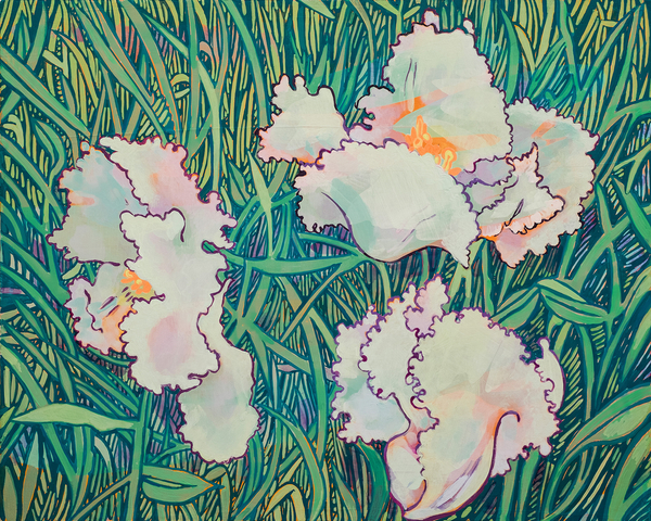 Hope Gangloff Stewart Blooms Study2019 Acrylic on canvas 16 x 20 in. / 40.6 x 50.8 cm