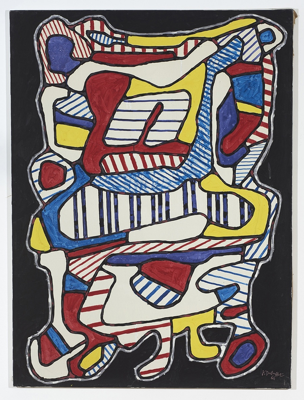 Jean Dubuffet Piano1966 Vinyl on canvas 50 3/4 x 37 5/8 in 128.8 x 95.5 cm