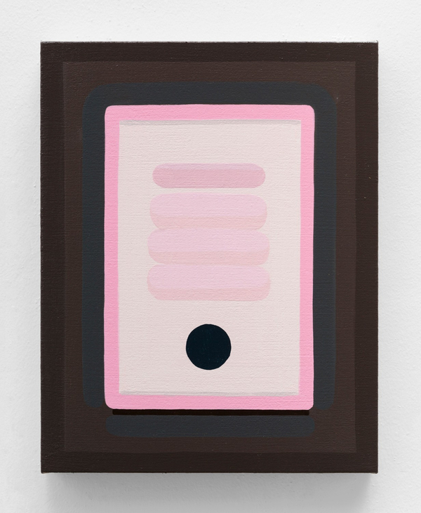 Lily Stockman Black Hollyhock2020 Oil on linen 14 x 11 in. / 35.6 x 27.9 cm