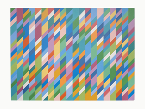 Bridget Riley By Way of Yellow1993 Oil on linen 67 x 89 1/2 in 170.2 x 227.3 cm