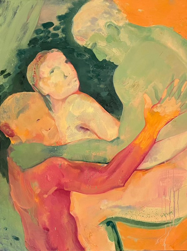 Antonia Showering Omit2020 Oil on canvas 39 3/8 x 29 1/2 in. / 100 x 75 cm