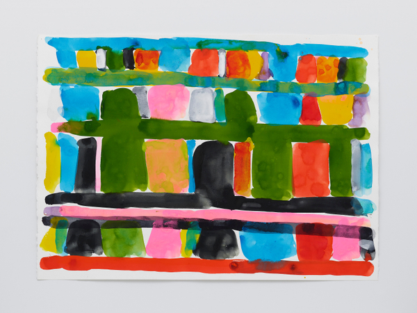 Stanley Whitney Untitled2015 Gouache on paper 22 x 30 in 55.9 x 76.2 cm