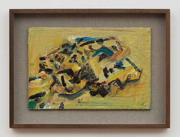 Frank Auerbach Reclining Head of Julia2003-4 Acrylic on board 16 ⅛ x 24 ⅛ in. (40.9 x 61.3 cm)