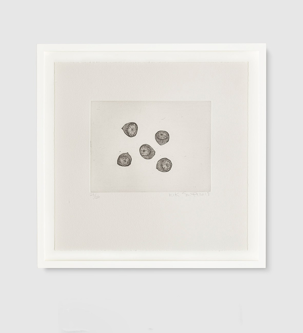 Kiki Smith Autumn Five2018 Edition 23 of 24 Etching on hahnemuhle copperplate white paper 12 ¼ x 12 ½ in. (31.1 x 31.8 cm)