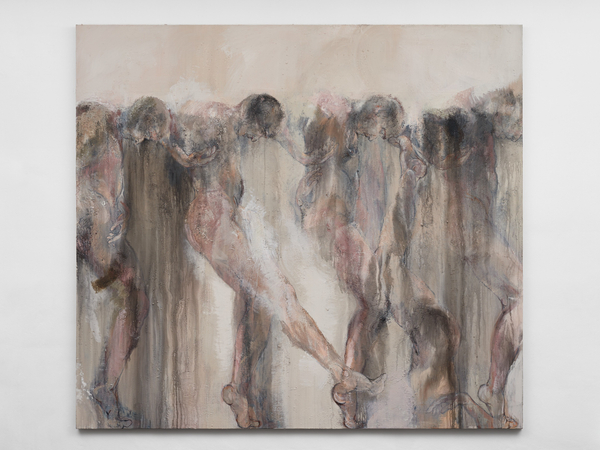 Patrick H Jones Repetition2021 Acrylic paint and mixed media on canvas 74 3/4 x 82 5/8 in. / 190 x 210 cm